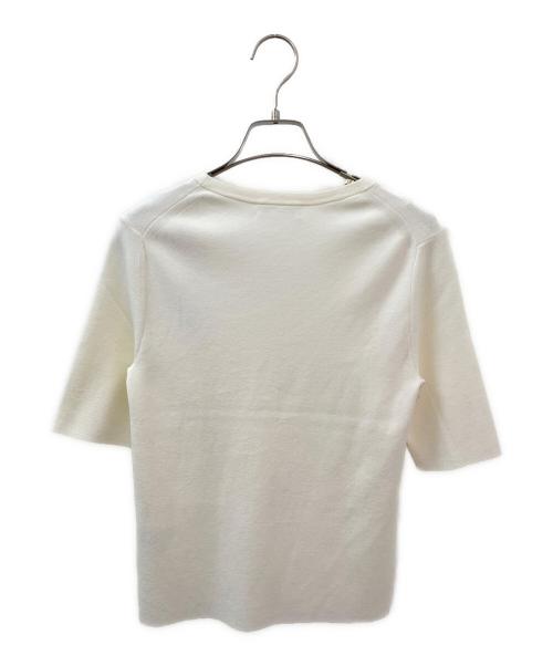 ESTNATION（エストネーション）ESTNATION (エストネーション) Uネックニット アイボリー サイズ:Fの古着・服飾アイテム