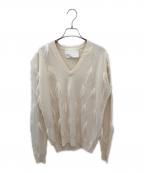 MYLANマイラン）の古着「Cashmere Knit with Feathers」｜アイボリー