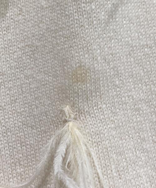 MYLAN（マイラン）MYLAN (マイラン) Cashmere Knit with Feathers アイボリー サイズ:Freeの古着・服飾アイテム
