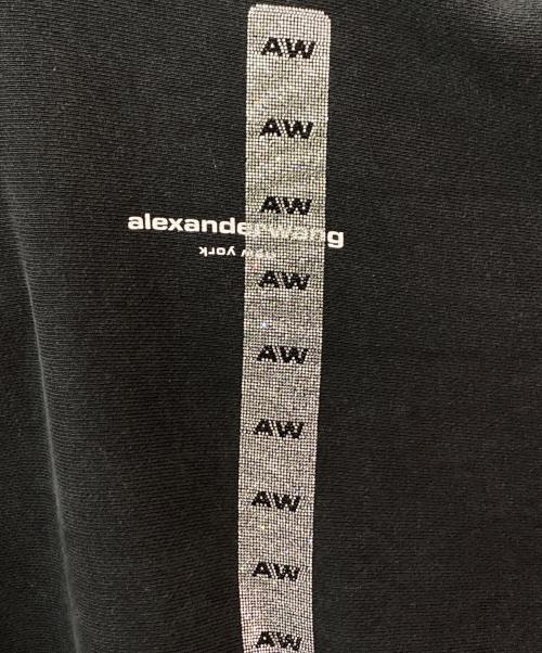 ALEXANDER WANG（アレキサンダー・ワン）ALEXANDER WANG (アレキサンダー・ワン) グラフィックパーカー ブラック サイズ:Mの古着・服飾アイテム