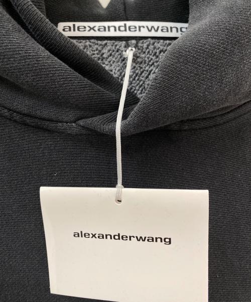 ALEXANDER WANG（アレキサンダー・ワン）ALEXANDER WANG (アレキサンダー・ワン) グラフィックパーカー ブラック サイズ:Mの古着・服飾アイテム