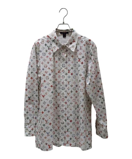 LOUIS VUITTON（ルイ ヴィトン）LOUIS VUITTON (ルイ ヴィトン) モノグラム 長袖シャツ ホワイト サイズ:40の古着・服飾アイテム