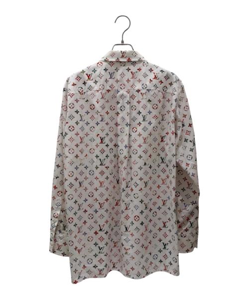 LOUIS VUITTON（ルイ ヴィトン）LOUIS VUITTON (ルイ ヴィトン) モノグラム 長袖シャツ ホワイト サイズ:40の古着・服飾アイテム