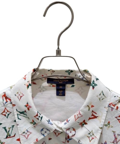 LOUIS VUITTON（ルイ ヴィトン）LOUIS VUITTON (ルイ ヴィトン) モノグラム 長袖シャツ ホワイト サイズ:40の古着・服飾アイテム