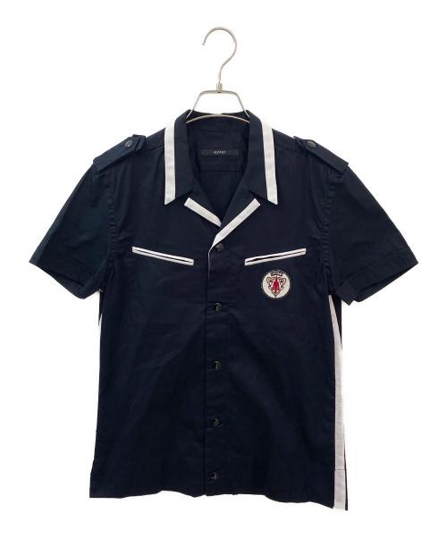 GUCCI（グッチ）GUCCI (グッチ) 半袖シャツ ネイビー サイズ:38の古着・服飾アイテム