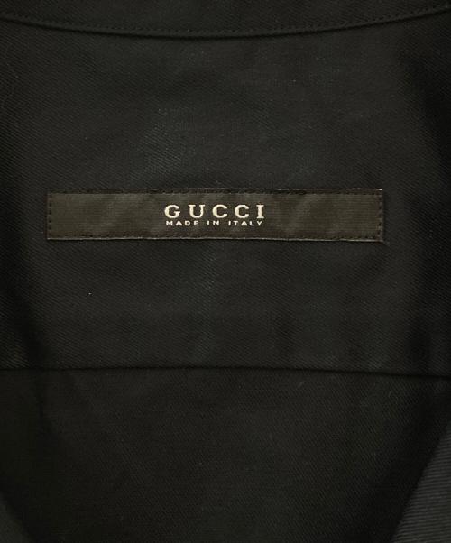 GUCCI（グッチ）GUCCI (グッチ) 半袖シャツ ネイビー サイズ:38の古着・服飾アイテム