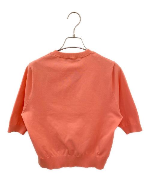 CABAN（キャバン）CABAN (キャバン) ファインポリエステル ハーフスリーブポケットカーディガン ピンク サイズ:Sの古着・服飾アイテム