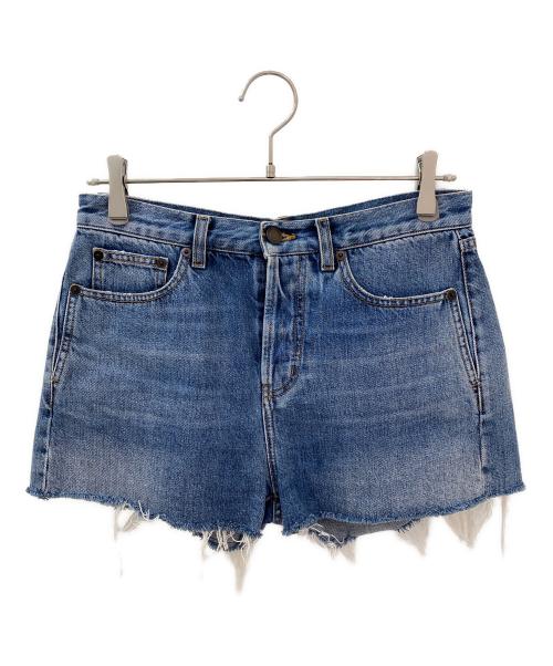 Saint Laurent Paris（サンローランパリ）Saint Laurent Paris (サンローランパリ) デニムショートパンツ インディゴ サイズ:29の古着・服飾アイテム