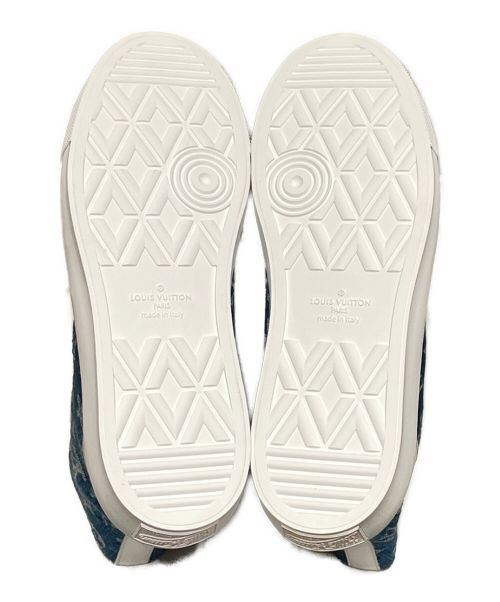 LOUIS VUITTON（ルイ ヴィトン）LOUIS VUITTON (ルイ ヴィトン) モノグラムデニムスニーカー ネイビー×ホワイト サイズ:7 1/2の古着・服飾アイテム