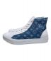 LOUIS VUITTON (ルイ ヴィトン) モノグラムデニムスニーカー ネイビー×ホワイト サイズ:7 1/2：74800円