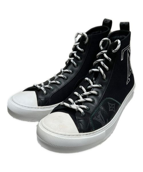 LOUIS VUITTON（ルイ ヴィトン）LOUIS VUITTON (ルイ ヴィトン) タトゥーラインハイカットスニーカー ブラック サイズ:7 1/2の古着・服飾アイテム
