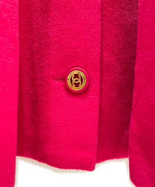 CHANEL（シャネル）CHANEL (シャネル) アンゴラ混ヴィンテージガウンココート ショッキングピンク サイズ:38の古着・服飾アイテム
