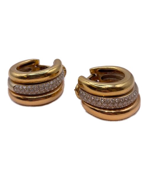 Cartier（カルティエ）Cartier (カルティエ) K18ダイヤフープピアス ゴールド サイズ:-の古着・服飾アイテム