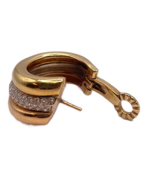 Cartier（カルティエ）Cartier (カルティエ) K18ダイヤフープピアス ゴールド サイズ:-の古着・服飾アイテム