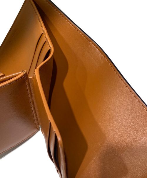 CELINE（セリーヌ）CELINE (セリーヌ) トリオンフスモールフラップウォレット タン(ブラウン)の古着・服飾アイテム