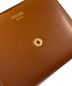 中古・古着 CELINE (セリーヌ) トリオンフスモールフラップウォレット タン(ブラウン)：39800円