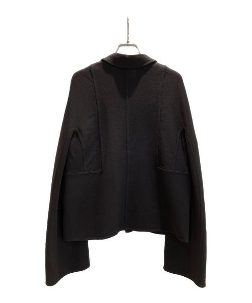 HERMES（エルメス）HERMES (エルメス) ニットブルゾン ブラック サイズ:34の古着・服飾アイテム