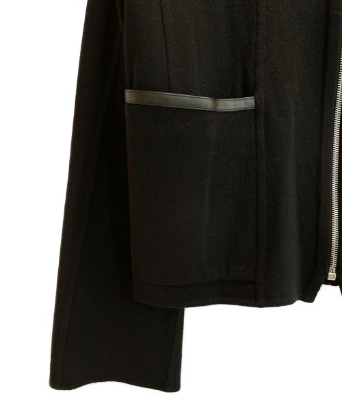 HERMES（エルメス）HERMES (エルメス) ニットブルゾン ブラック サイズ:34の古着・服飾アイテム