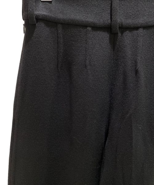 HERMES（エルメス）HERMES (エルメス) ワイドパンツ ブラック サイズ:36の古着・服飾アイテム