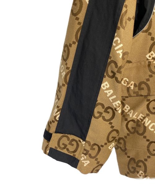 GUCCI（グッチ）GUCCI (グッチ) ジャンボGGジャケット ブラウン サイズ:48の古着・服飾アイテム