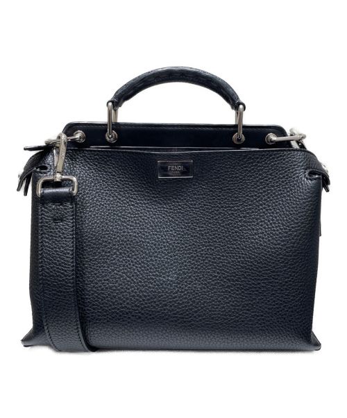 FENDI（フェンディ）FENDI (フェンディ) ピーカブーアイコニックエッセンシャル2WAYショルダーバッグ ブラック サイズ:-の古着・服飾アイテム