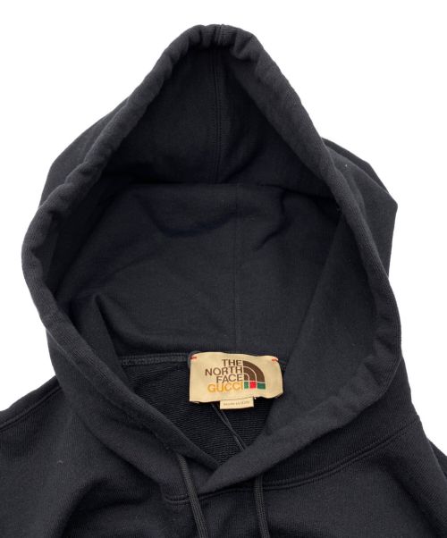 GUCCI（グッチ）GUCCI×THE NORTH FACE (グッチ×ザノースフェイス) プリントスウェットシャツ ブラック サイズ:Lの古着・服飾アイテム