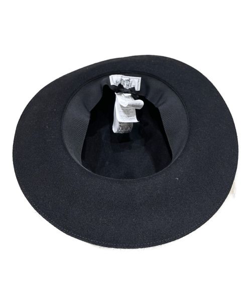 HERMES（エルメス）HERMES (エルメス) Beaubourg hat ブラック サイズ:59の古着・服飾アイテム