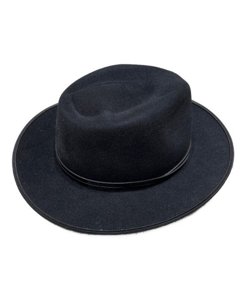HERMES（エルメス）HERMES (エルメス) Beaubourg hat ブラック サイズ:59の古着・服飾アイテム