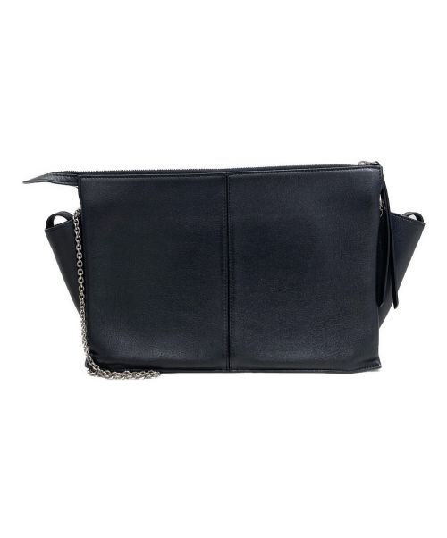 CELINE（セリーヌ）CELINE (セリーヌ) チェーンショルダーバッグ ブラックの古着・服飾アイテム
