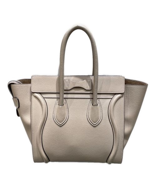 CELINE（セリーヌ）CELINE (セリーヌ) ラゲージ マイクロショッパー トートバッグ ベージュ サイズ:マイクロの古着・服飾アイテム