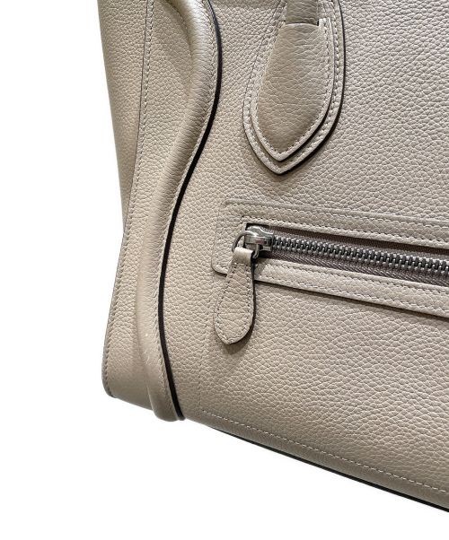 CELINE（セリーヌ）CELINE (セリーヌ) ラゲージ マイクロショッパー トートバッグ ベージュ サイズ:マイクロの古着・服飾アイテム