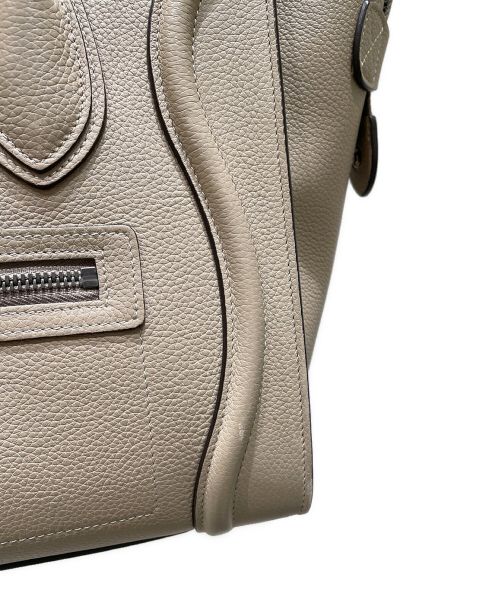 CELINE（セリーヌ）CELINE (セリーヌ) ラゲージ マイクロショッパー トートバッグ ベージュ サイズ:マイクロの古着・服飾アイテム