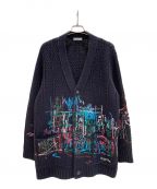 VALENTINOヴァレンティノ）の古着「20AW VALENTINO CARDIGAN ワイドカーディガン」｜ネイビー