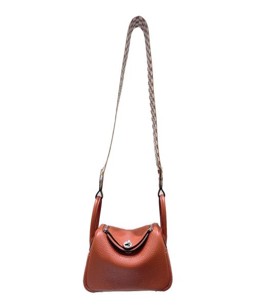 HERMES（エルメス）HERMES (エルメス) ミニ リンディ マキシカドリーユ 20/シルバー金具/トリヨンクレマンス/キュイーブル/U刻印 キュイーブル サイズ:20の古着・服飾アイテム