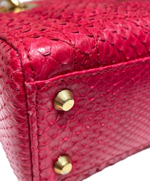 Christian Dior（クリスチャン ディオール）Christian Dior (クリスチャン ディオール) レディディオールミニ レッド サイズ:ミニの古着・服飾アイテム