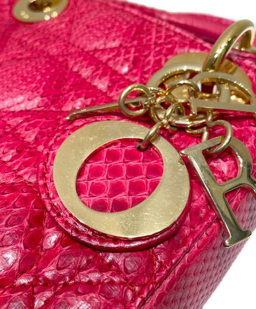 Christian Dior（クリスチャン ディオール）Christian Dior (クリスチャン ディオール) レディディオールミニ レッド サイズ:ミニの古着・服飾アイテム
