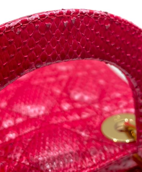 Christian Dior（クリスチャン ディオール）Christian Dior (クリスチャン ディオール) レディディオールミニ レッド サイズ:ミニの古着・服飾アイテム