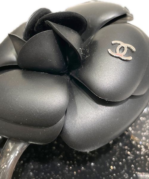 CHANEL（シャネル）CHANEL (シャネル) カメリアサンダル ブラック サイズ:36の古着・服飾アイテム