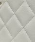 中古・古着 CHANEL (シャネル) マトラッセ クラシック ロング ジップ ウォレット ライトグレー：90000円