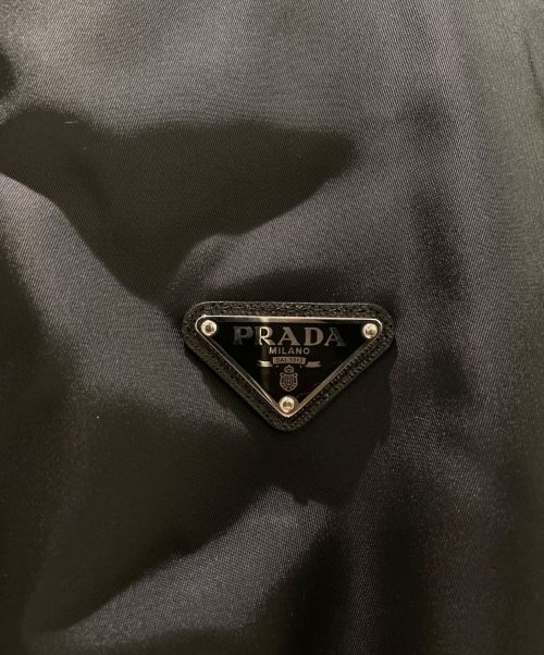PRADA（プラダ）PRADA (プラダ) Re-Nylon フーデッド ダウンコート ブラック サイズ:38の古着・服飾アイテム
