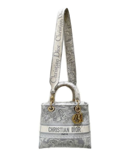 Christian Dior（クリスチャン ディオール）Christian Dior (クリスチャン ディオール) LADY D-LITE ミディアム グレー サイズ:ミディアムの古着・服飾アイテム