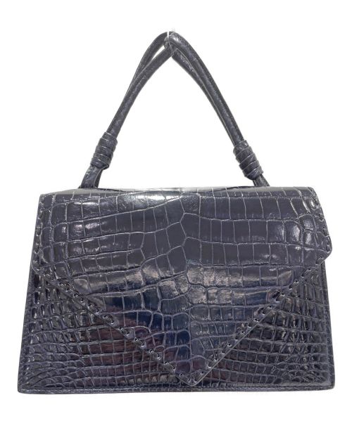 BOTTEGA VENETA（ボッテガベネタ）BOTTEGA VENETA (ボッテガベネタ) ピアノバッグ ネイビーの古着・服飾アイテム