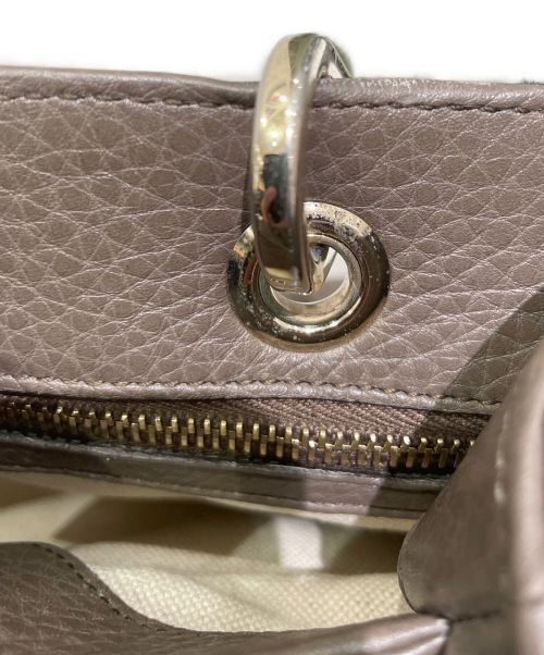 GUCCI（グッチ）GUCCI (グッチ) バンブーショッパー グレージュの古着・服飾アイテム