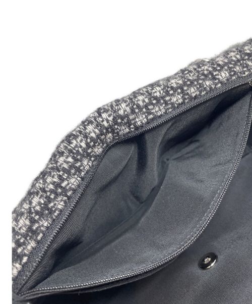 CHANEL（シャネル）CHANEL (シャネル) ココマークラインストーンツイードショルダーバッグ ブラック サイズ:25の古着・服飾アイテム