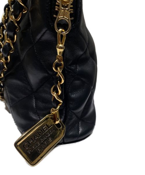 CHANEL（シャネル）CHANEL (シャネル) マトラッセチェーンショルダーバッグ ブラック サイズ:-の古着・服飾アイテム