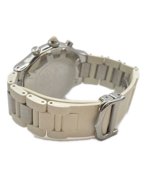 Cartier（カルティエ）Cartier (カルティエ) マスト21 クロノスカフ ホワイト サイズ:36mmの古着・服飾アイテム