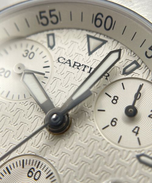 Cartier（カルティエ）Cartier (カルティエ) マスト21 クロノスカフ ホワイト サイズ:36mmの古着・服飾アイテム