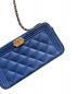 中古・古着 CHANEL (シャネル) ボーイチェーンウォレット ブルー サイズ:-：178000円