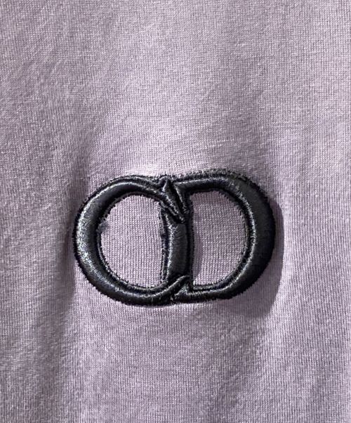 Christian Dior（クリスチャン ディオール）Christian Dior (クリスチャン ディオール) CDロゴコットンTシャツ パープル サイズ:XLの古着・服飾アイテム