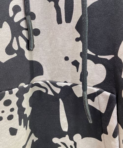 MONCLER（モンクレール）MONCLER (モンクレール) MAGLIA CON CAPPUCCIO ブラック×グレー サイズ:XLの古着・服飾アイテム